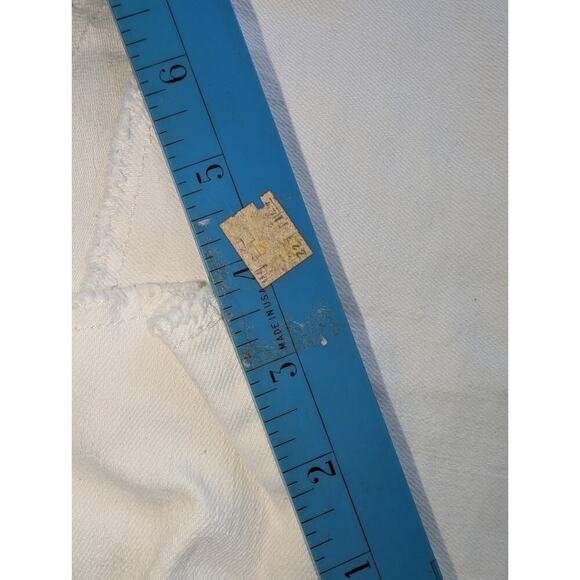 Levi's Shorts Women 10 White Denim Light Wash Mid Rise Chino Flat Front Pockets - Picture 4 of 8